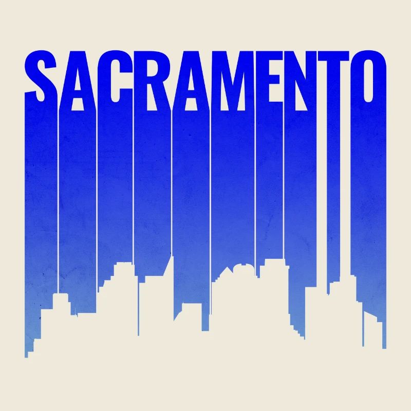 Sacramento Hang-Skyline Silhouette