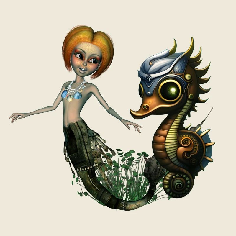 L’amitié de la sirène steampunk