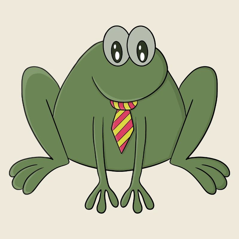 Frosch mit Krawatte