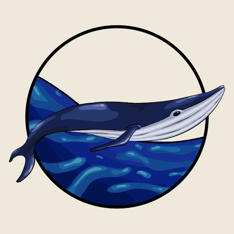 Schwimmender Blauwal
