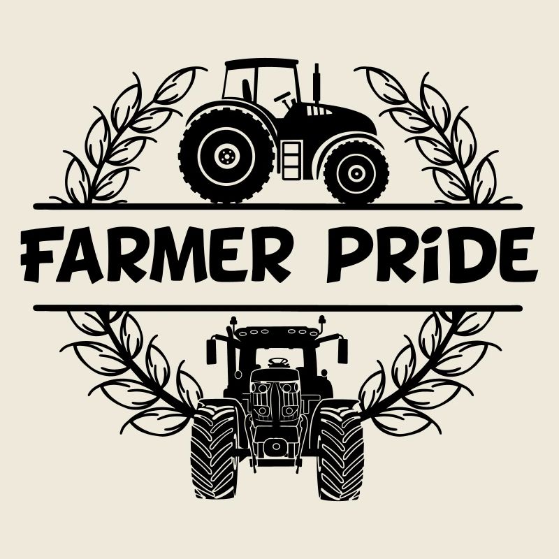Farmer Power Design Traktor Text Farmer Stolz