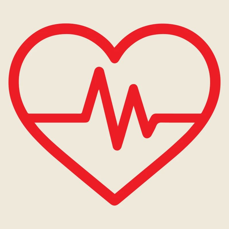 Heartbeat Line Herz-Design-EKG