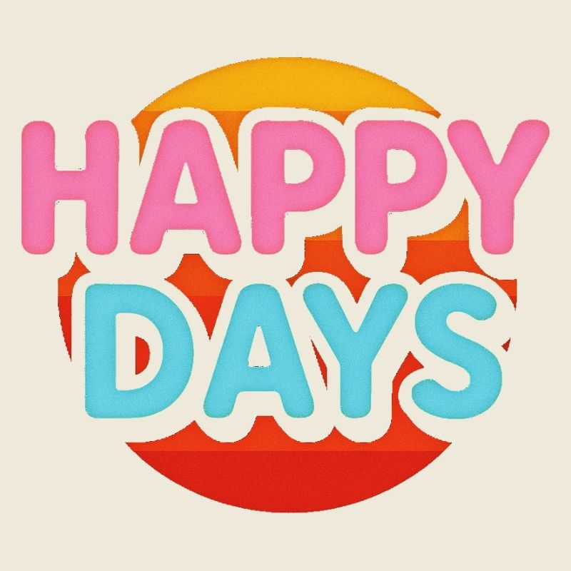Life celebration colorful design