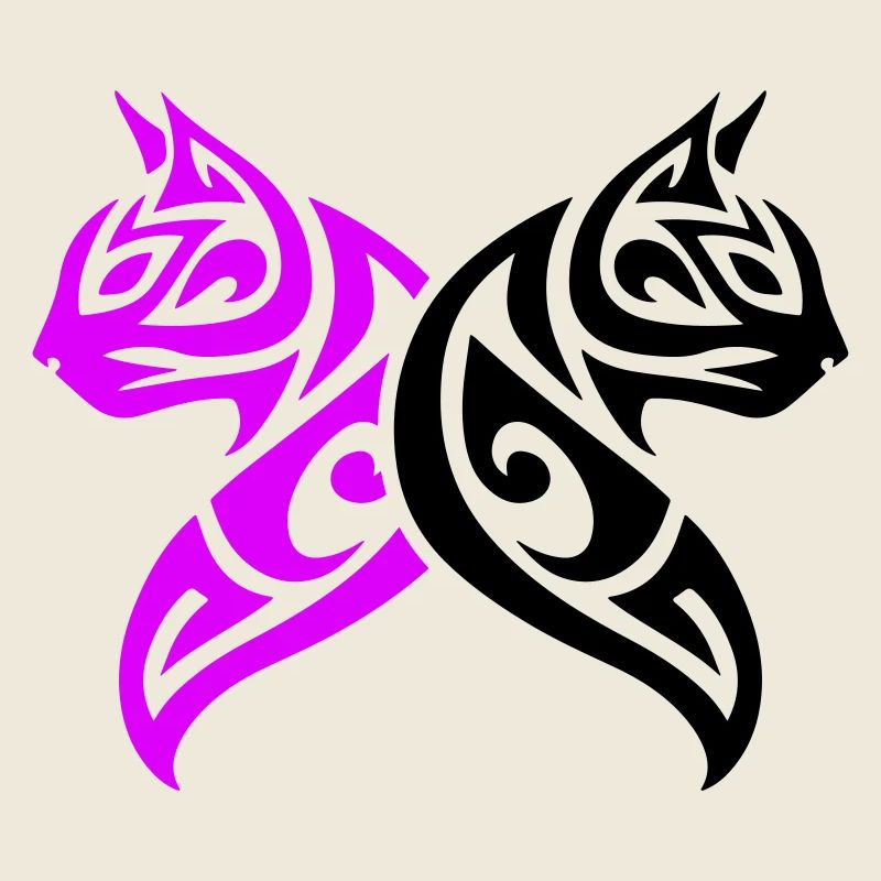 Chats Tribal Cat Design