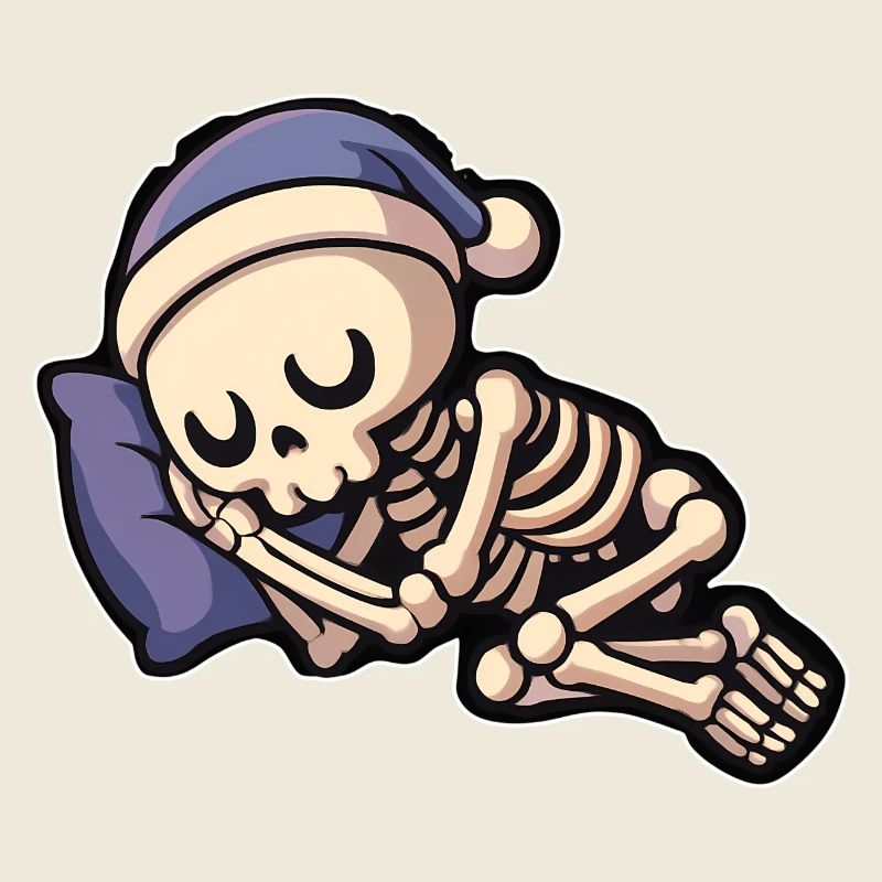Cute bone sleeper with sleepy cap