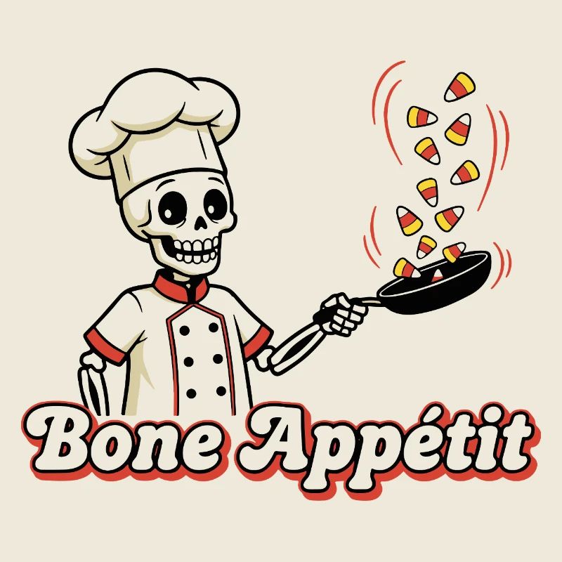 Totenkopf Chef mit Candy Snake Design