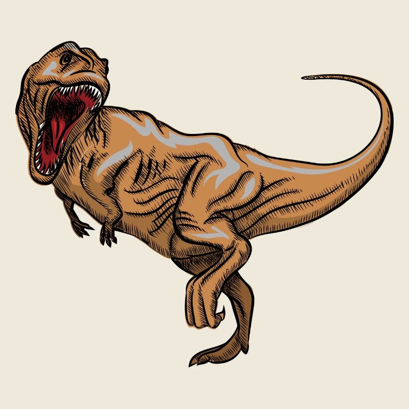 Rex Roaring Vintage Drawing