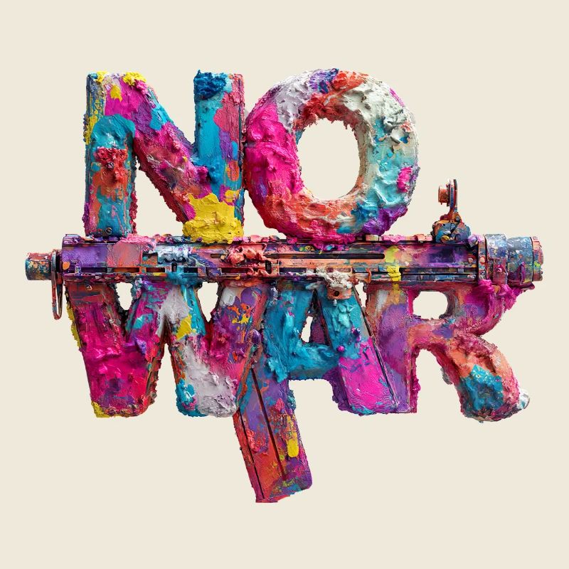 Pas de guerre Coloré Gun Art