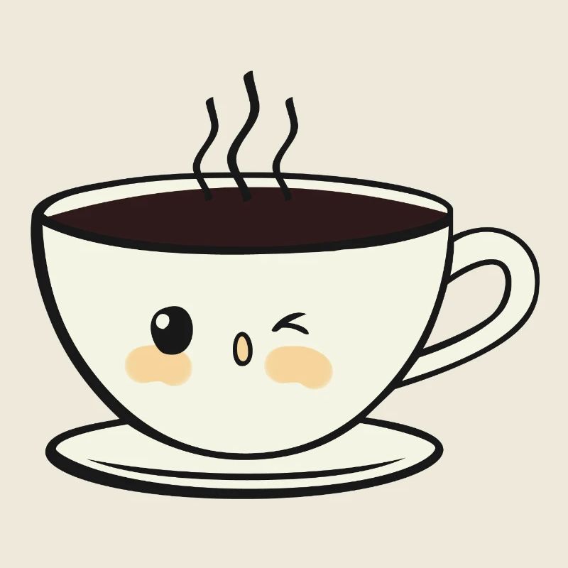 Tasse à café sourire