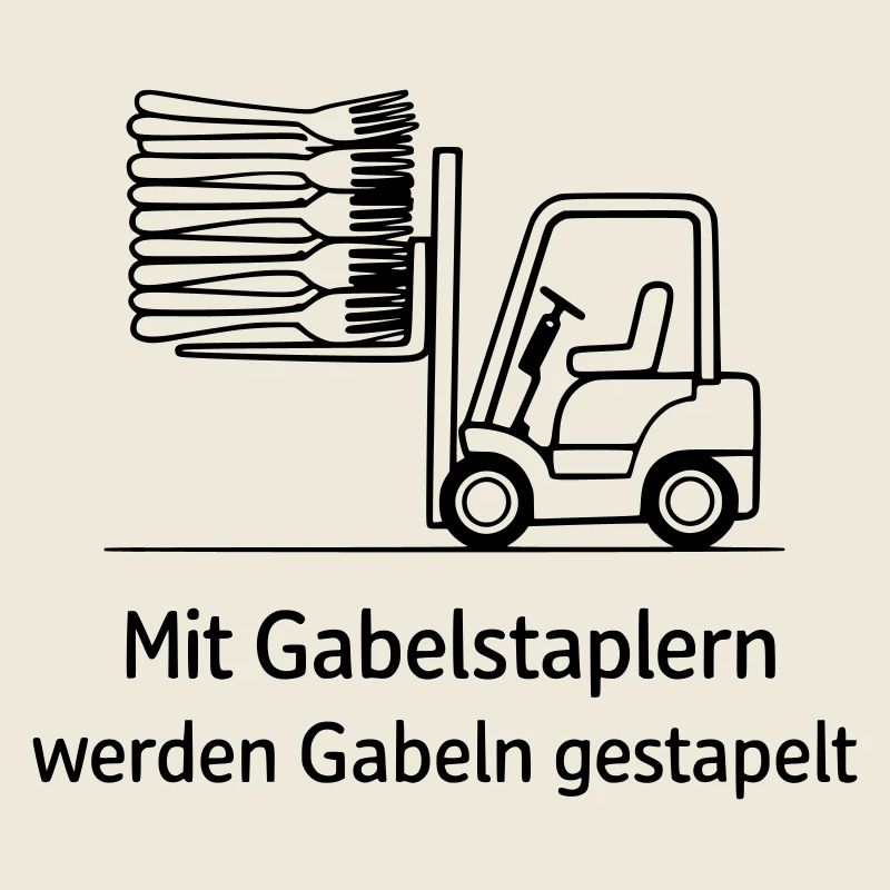 gabelstapler wortwitz gabel stapeln