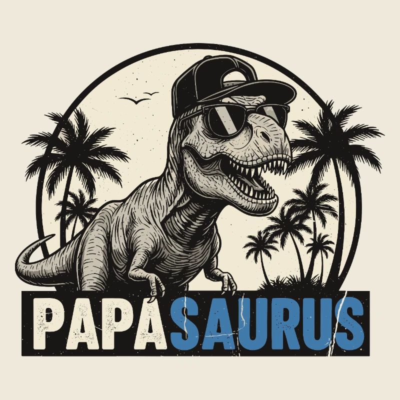 Papasaurus – Cooler T-Rex Vater Design