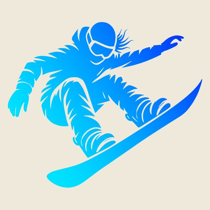 Clean Snowboard Artwork for Women's Snowboard