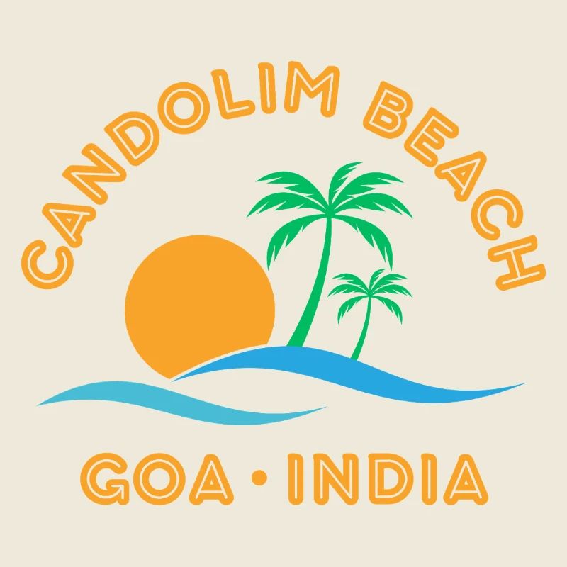 Candolim Beach Goa India Sunset Palm