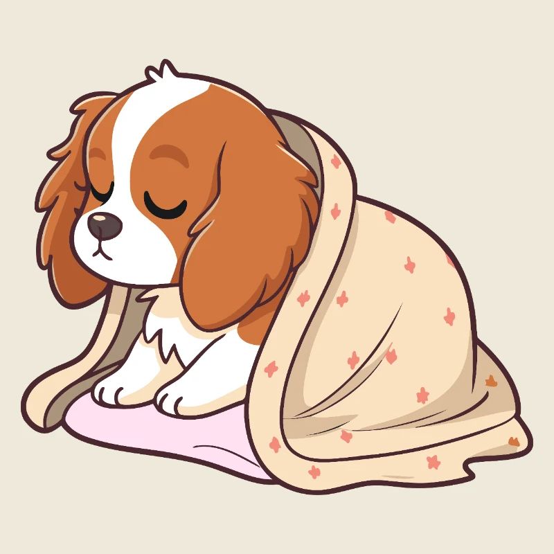Sleeper puppy under cover