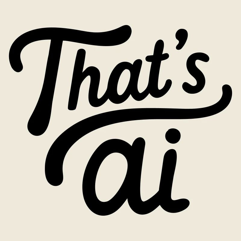 « C’est de l’IA » Typographie manuscrite