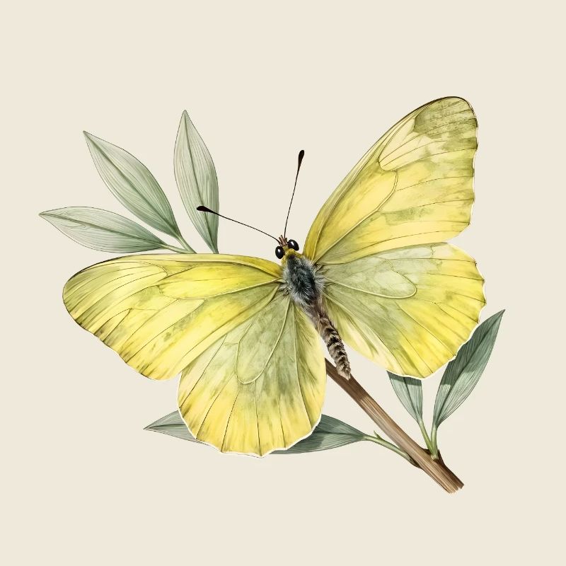 Lemon butterfly (Gonepteryx rhamni)