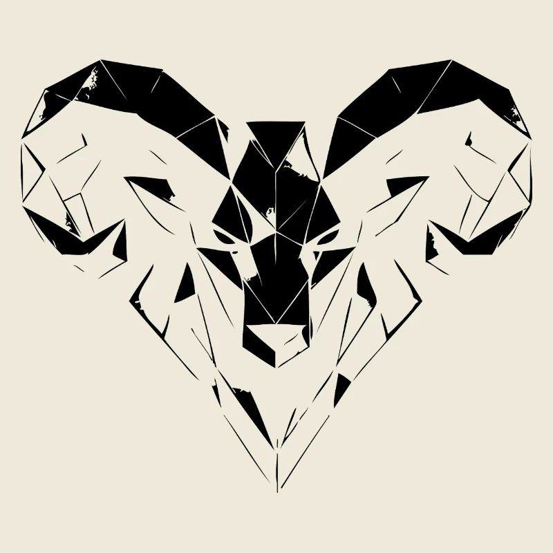 Geometric Ram – Strength & Courage