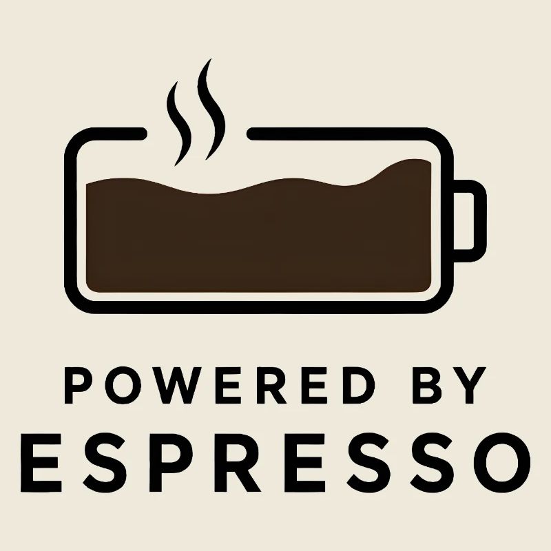 Propulsé par Espresso - Conception de café pour ventilateur de café