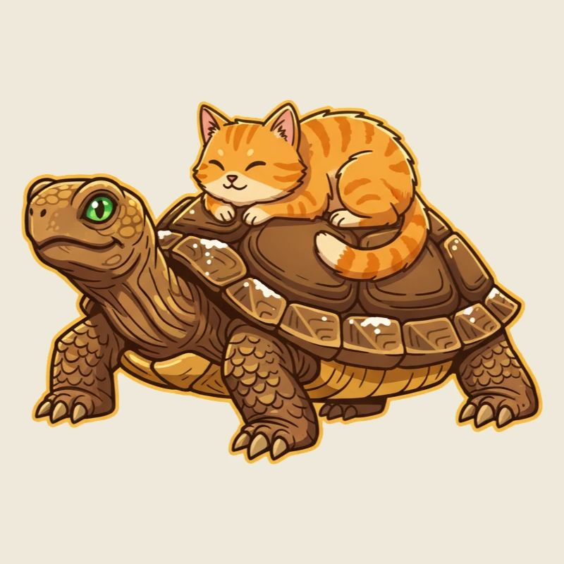 _katze-schlaeft-auf-schildkroete-suesse-freunde