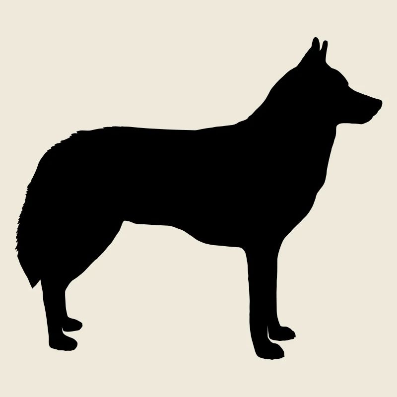 Silhouette de loup