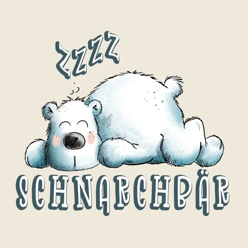 Lustiger Schnarchbär I Eisbär I Bären Geschenk