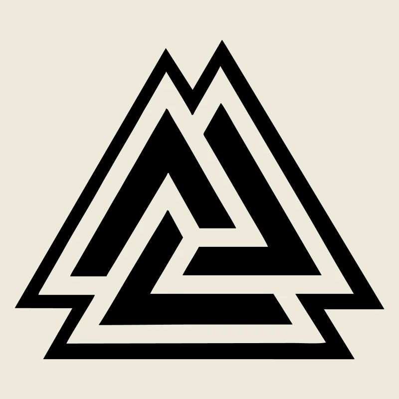 Valknut knot of the fallen in battle