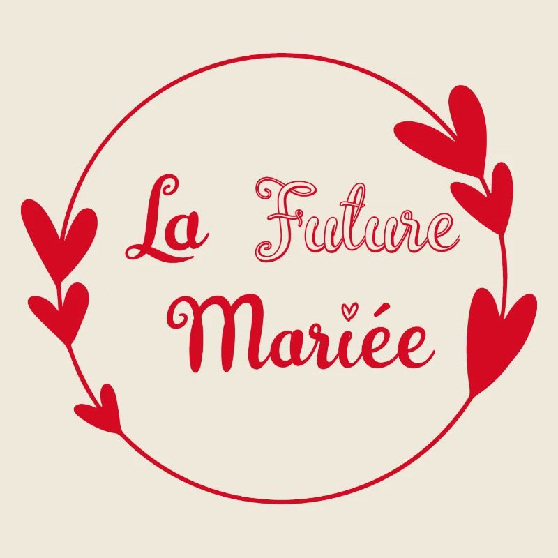 la future mariée contour cœurs rouges romance