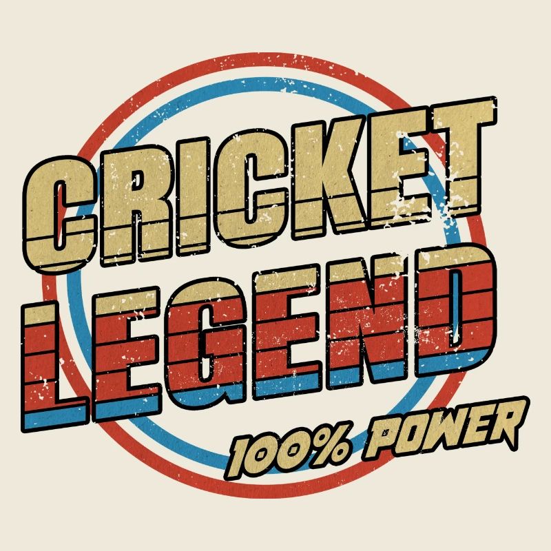 Cricket Legende Sport Design