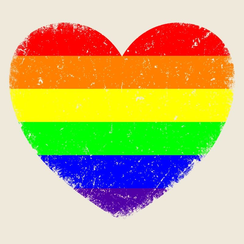 LGBTQ Heart | In vintage style
