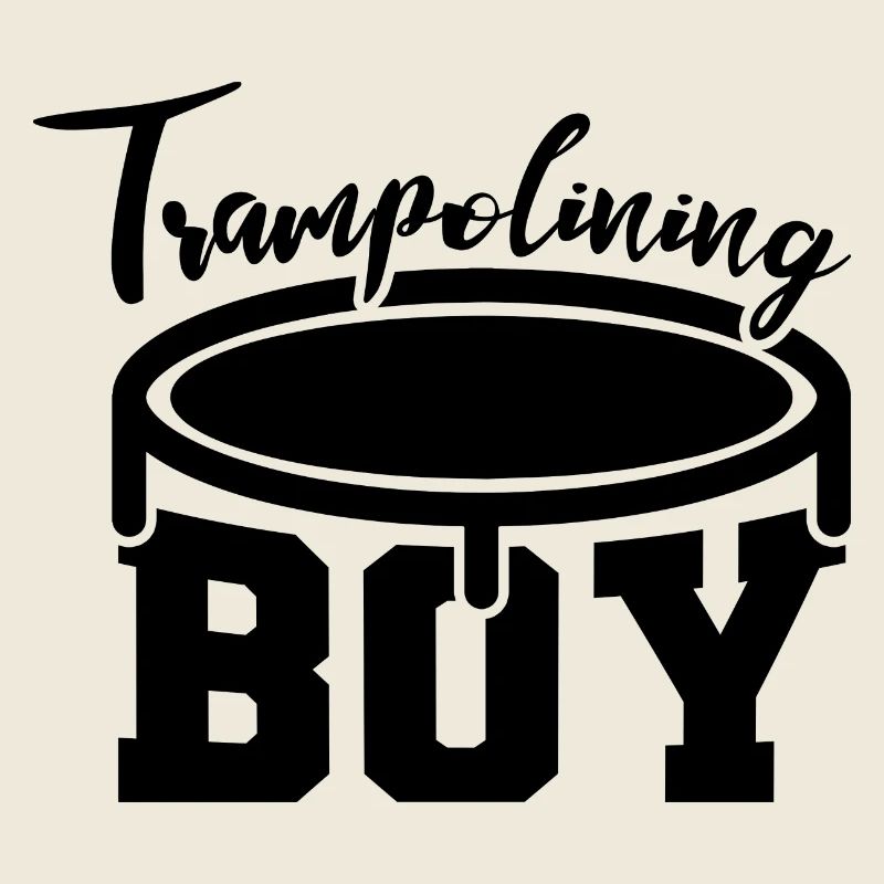 Lustiger Trampolinspringer