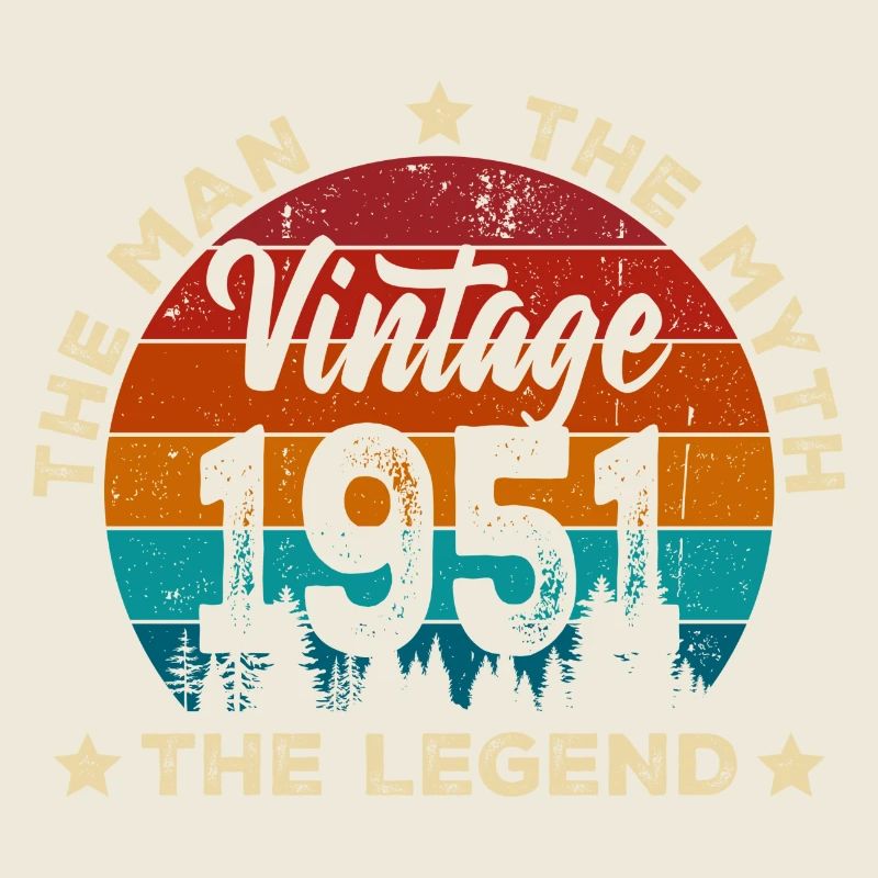 Vintage 1951 Legend Circle Retro