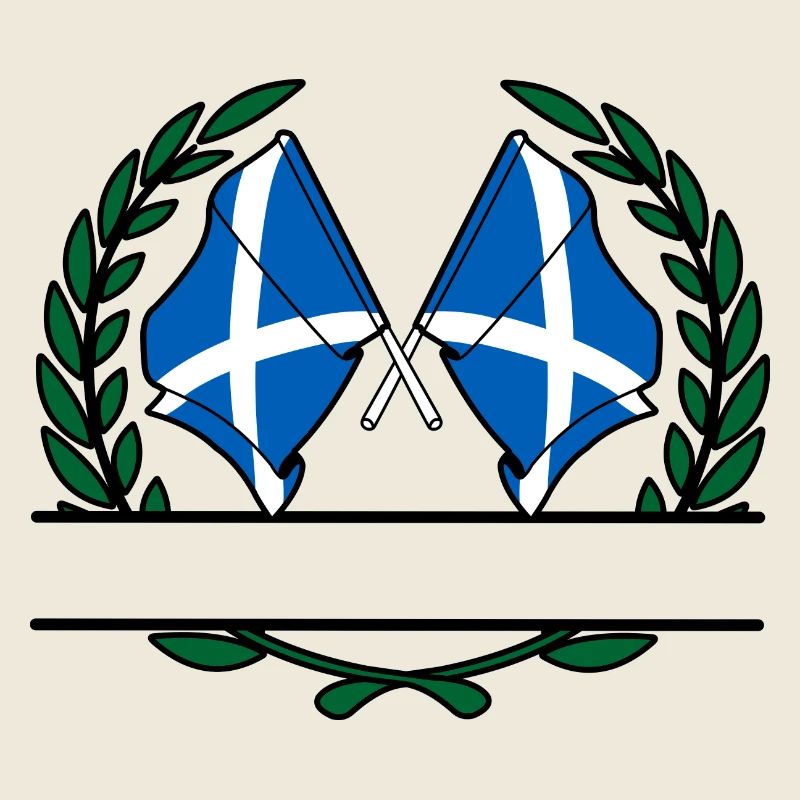 Flaggen Schottland Lorbeerkranz Banner