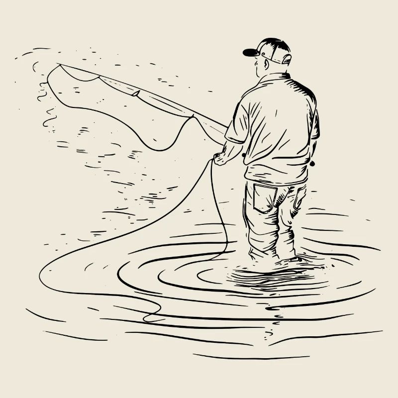 Fishing Drawing
