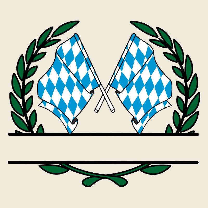 Drapeaux Bannière couronne de laurier du Bayern