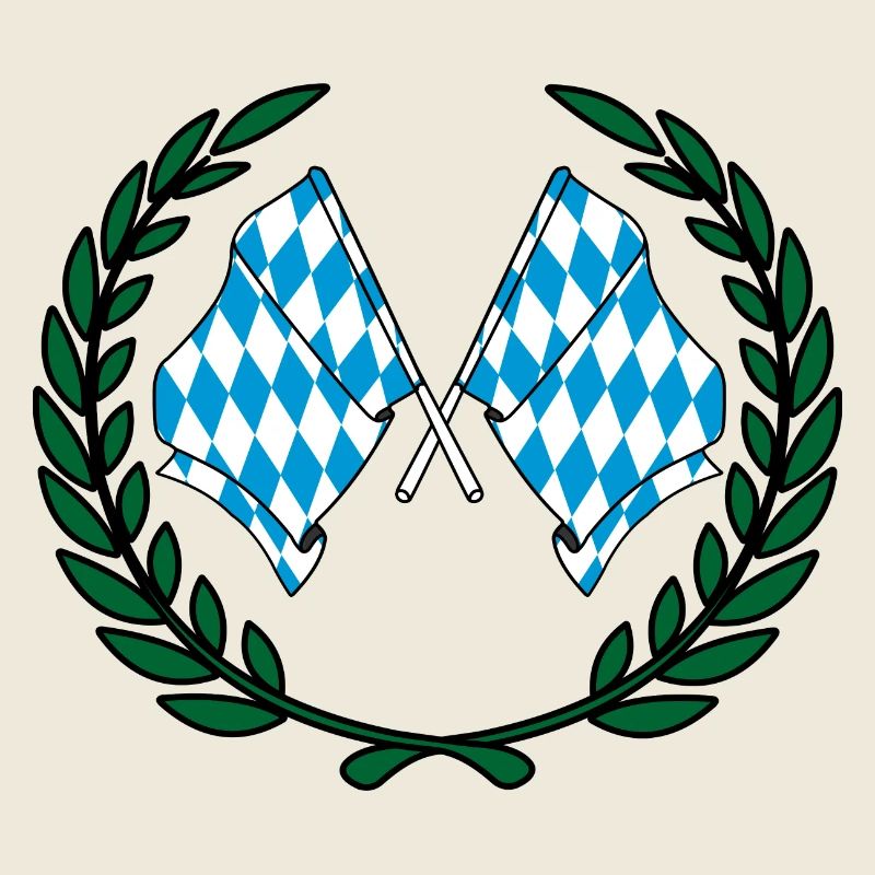 Drapeaux Couronne de laurier du Bayern