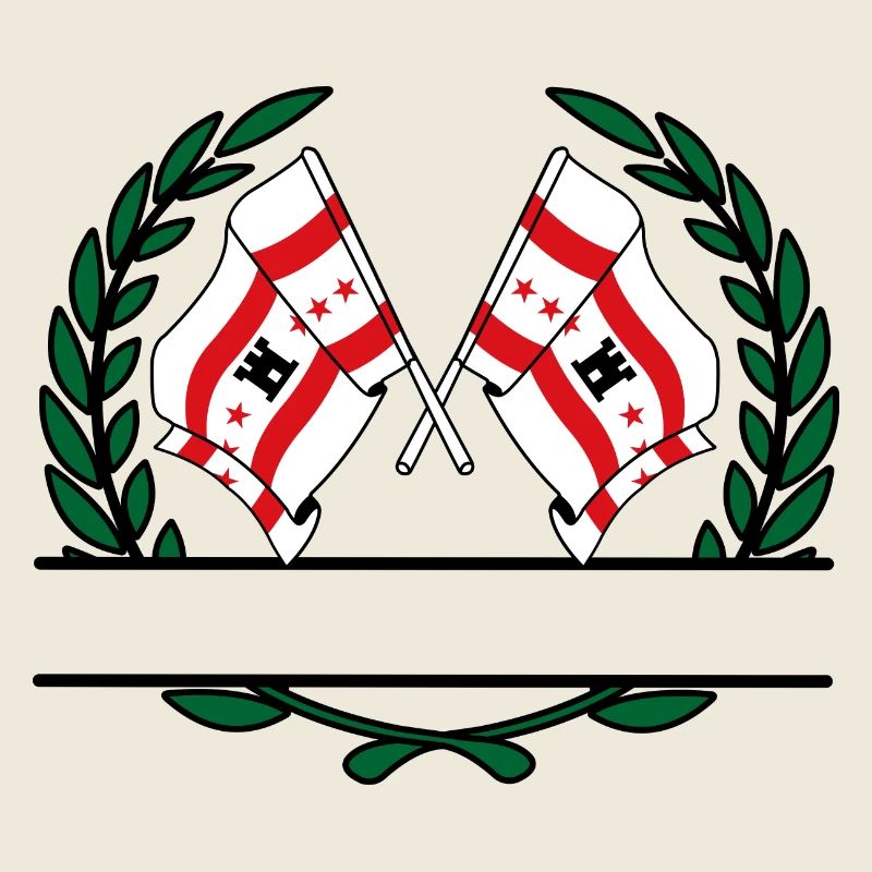Drapeaux de la province de Drenthe couronne de laurier bannière