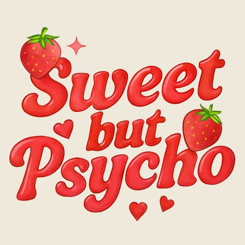 sweet but psycho / y2k design