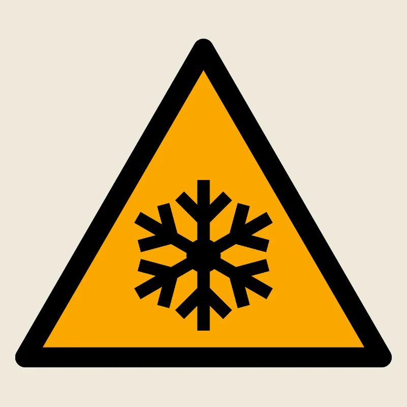 Eiskalt | Schneeflocke im Dreieck