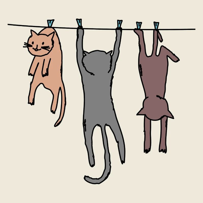 Cadeau de chemise de chat de bande dessinée drôle
