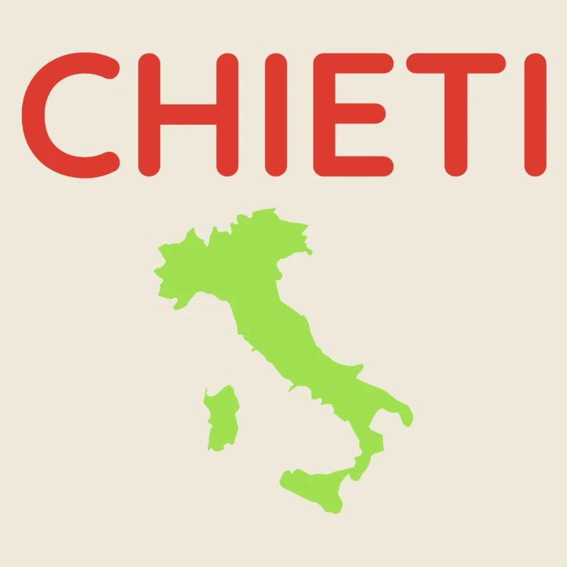Carte italienne avec lettrage Chieti