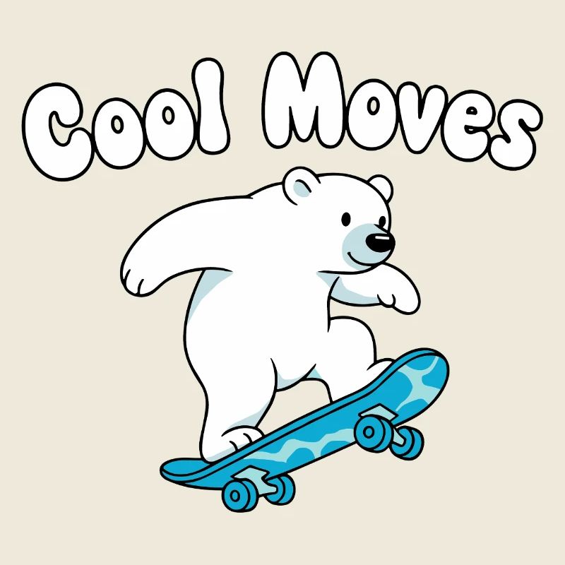 Cool Moves Eisbär Skateboard