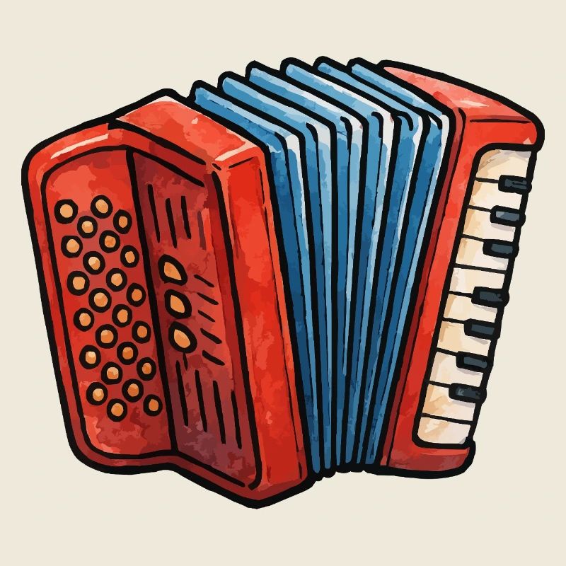 Accordion Colour Play Retro