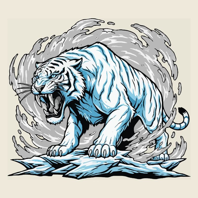 Frozen Tiger in Golf