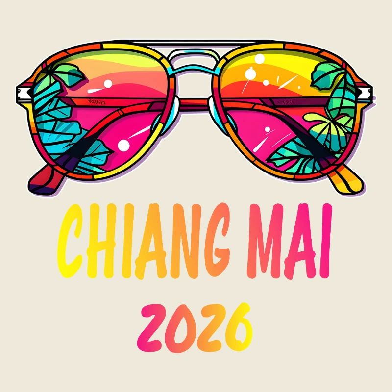 Lunettes de soleil néon Chiang Mai 2026