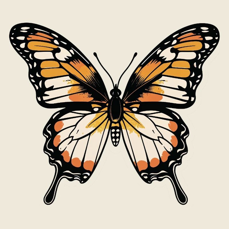 Couleurs vives de papillons
