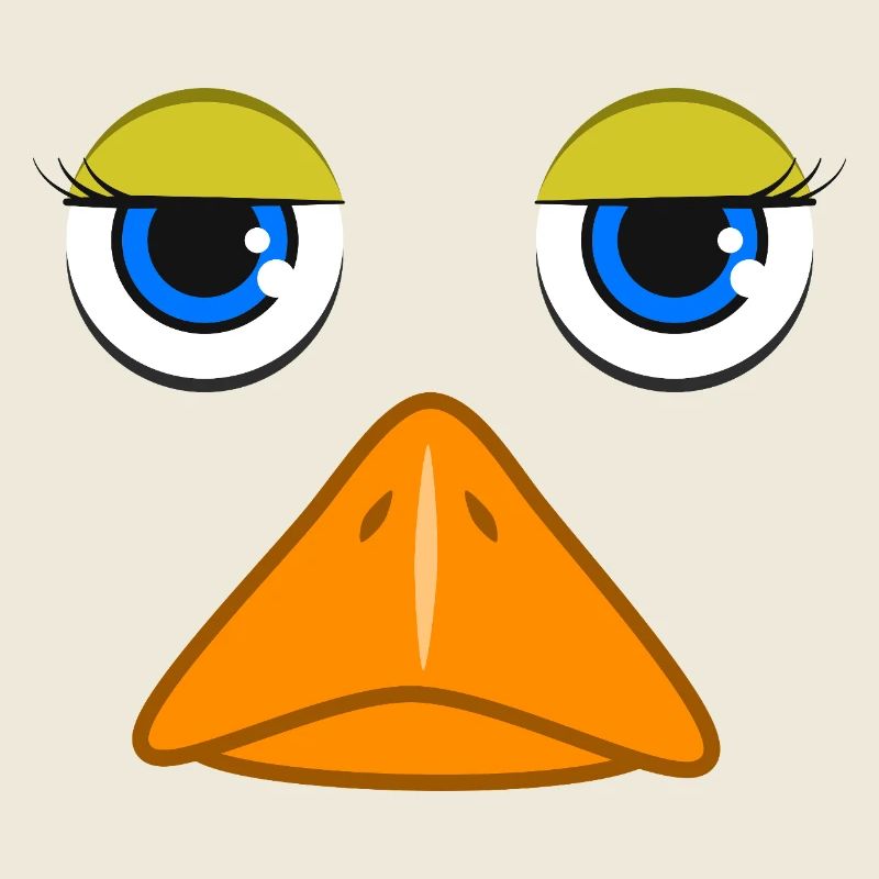 Visage de canard mignon, oiseau colvert drôle, art d’amoureux du canard