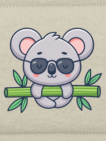 Koala auf Solar-Bambus