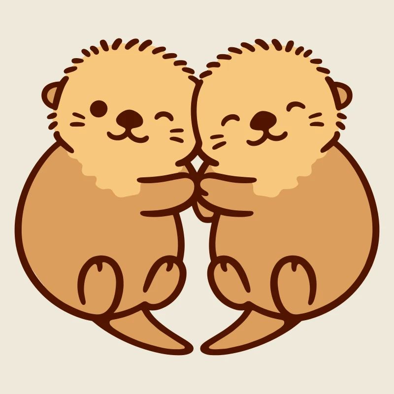 otter hug