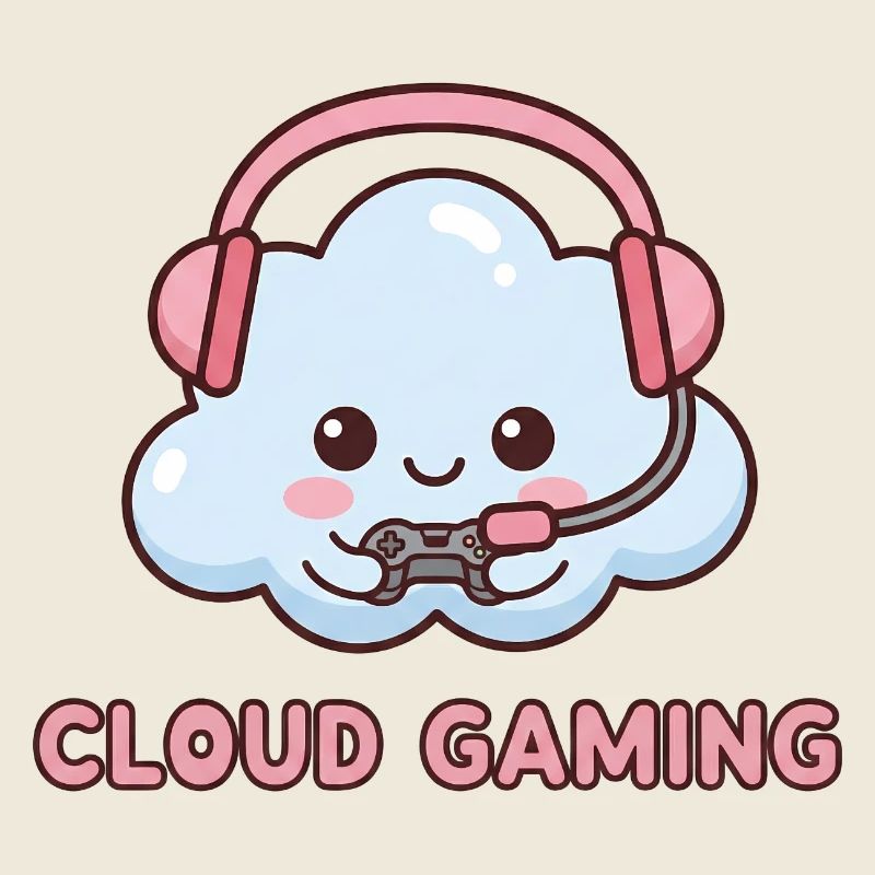 Cloud Gaming | Cute Kawaii Gamer Cloud