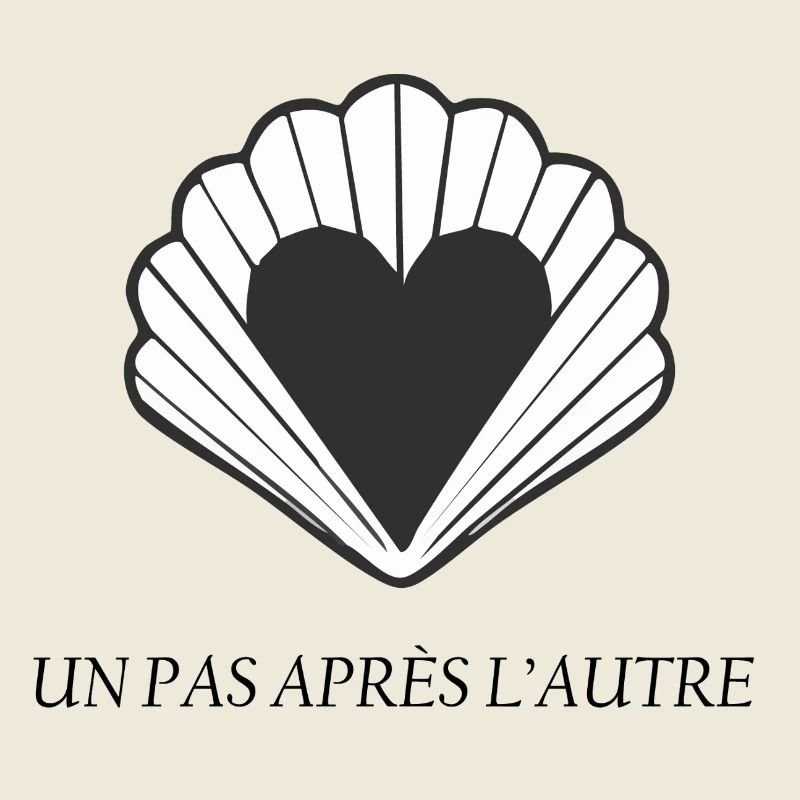 Saint Jacques de Compostelle - Cœur en coquille 